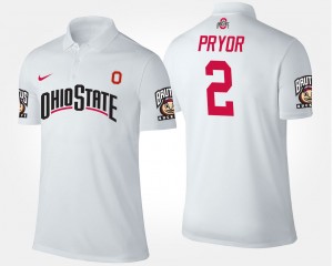 #2 Terrelle Pryor Ohio State Buckeyes Men's Polo - White