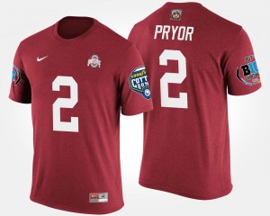#2 Terrelle Pryor Ohio State Buckeyes Men's Bowl Game Big Ten Conference Cotton Bowl T-Shirt - Scarlet