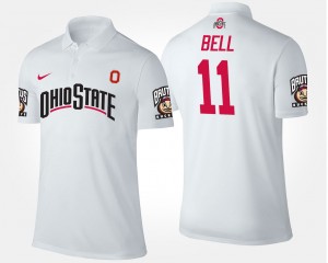 #11 Vonn Bell Ohio State Buckeyes For Men Polo - White