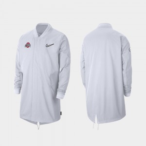 Ohio State Buckeyes Sideline Full-Zip 2019 College Football Playoff Bound Mens Jacket - White