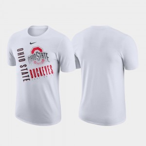 Ohio State Buckeyes For Men's Performance Cotton Just Do It T-Shirt - White
