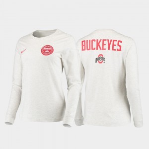 Ohio State Buckeyes For Men's Statement Long Sleeve Rivalry T-Shirt - White
