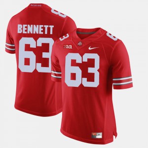 #63 Michael Bennett Ohio State Buckeyes For Men's Alumni Football Game Jersey - Scarlet