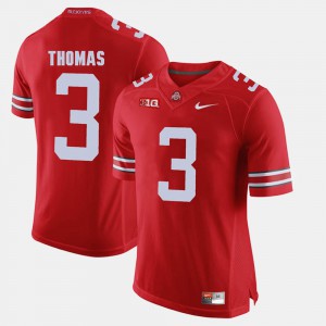 #3 Michael Thomas Ohio State Buckeyes Alumni Football Game Men Jersey - Scarlet