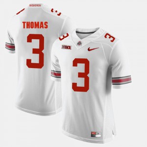 #3 Michael Thomas Ohio State Buckeyes Alumni Football Game Men's Jersey - White