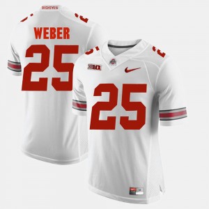 #25 Mike Weber Ohio State Buckeyes Alumni Football Game For Men Jersey - White