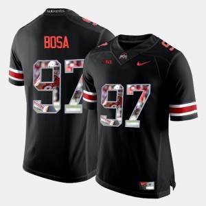 #97 Nick Bosa Ohio State Buckeyes Pictorial Fashion For Men's Jersey - Black