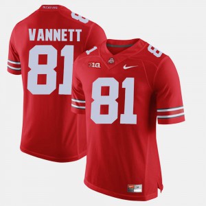 #81 Nick Vannett Ohio State Buckeyes Alumni Football Game Mens Jersey - Scarlet