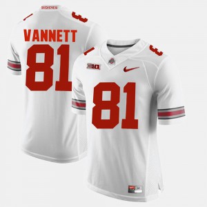 #81 Nick Vannett Ohio State Buckeyes Men Alumni Football Game Jersey - White