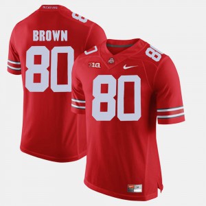 #80 Noah Brown Ohio State Buckeyes Alumni Football Game For Men Jersey - Scarlet