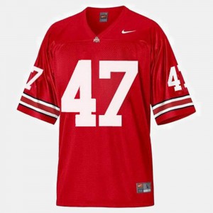 #47 A.J. Hawk Ohio State Buckeyes Men College Football Jersey - Red