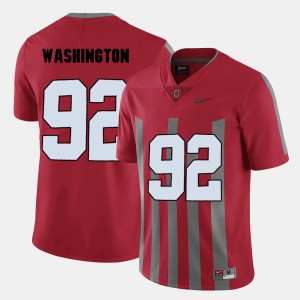 #92 Adolphus Washington Ohio State Buckeyes College Football Mens Jersey - Red