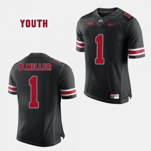 #1 Braxton Miller Ohio State Buckeyes Youth(Kids) College Football Jersey - Black