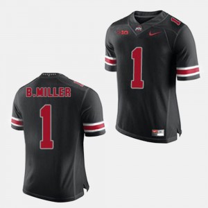 #1 Braxton Miller Ohio State Buckeyes College Football For Men's Jersey - Black