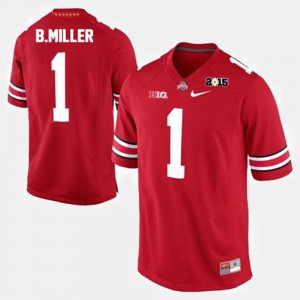 #1 Braxton Miller Ohio State Buckeyes College Football For Men's Jersey - Red