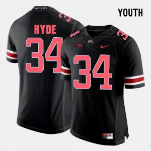 #34 CameCarlos Hyde Ohio State Buckeyes College Football Kids Jersey - Black