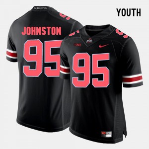 #95 Cameron Johnston Ohio State Buckeyes College Football Youth Jersey - Black