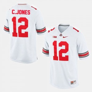 #12 Cardale Jones Ohio State Buckeyes Men's College Football Jersey - White