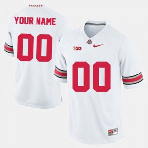 #00 Ohio State Buckeyes College Football Men Customized Jerseys - White