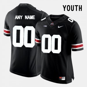 #00 Ohio State Buckeyes College Limited Football Youth Custom Jersey - Black