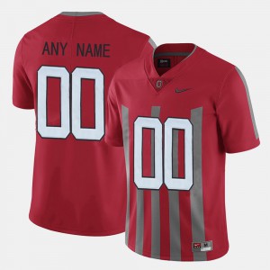 #00 Ohio State Buckeyes Mens Throwback Custom Jerseys - Red