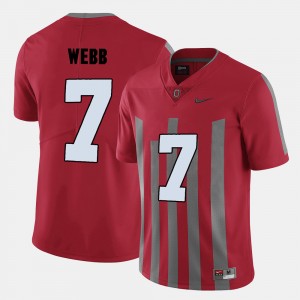 #7 Damon Webb Ohio State Buckeyes College Football For Men Jersey - Red