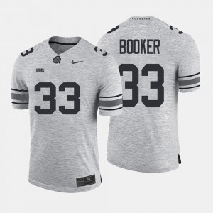 #33 Dante Booker Ohio State Buckeyes Gridiron Gray Limited Mens Gridiron Limited Jersey - Gray