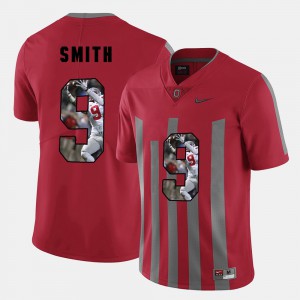 #9 Devin Smith Ohio State Buckeyes Pictorial Fashion Men Jersey - Red
