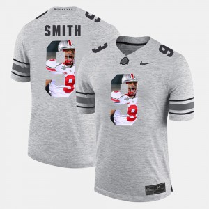 #9 Devin Smith Ohio State Buckeyes Pictorital Gridiron Fashion Men Pictorial Gridiron Fashion Jersey - Gray