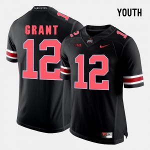 #12 Doran Grant Ohio State Buckeyes College Football Youth(Kids) Jersey - Black