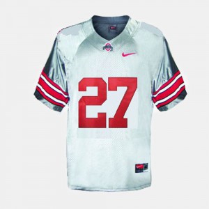 #27 Eddie George Ohio State Buckeyes Youth(Kids) College Football Jersey - Gray