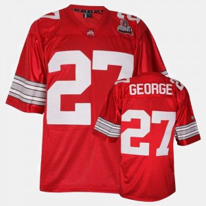 #27 Eddie George Ohio State Buckeyes College Football Kids Jersey - Red