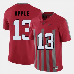 #13 Eli Apple Ohio State Buckeyes For Men's College Football Jersey - Red