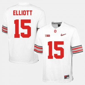 #15 Ezekiel Elliott Ohio State Buckeyes College Football Men's Jersey - White