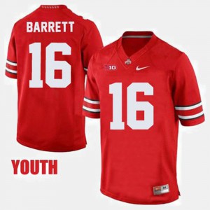 #16 J.T. Barrett Ohio State Buckeyes Youth College Football Jersey - Red