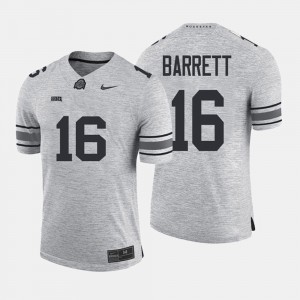#16 J.T. Barrett Ohio State Buckeyes Men Gridiron Gray Limited Gridiron Limited Jersey - Gray