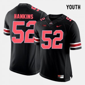 #52 Johnathan Hankins Ohio State Buckeyes College Football Kids Jersey - Black
