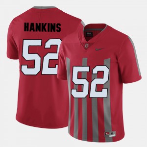 #52 Johnathan Hankins Ohio State Buckeyes For Men College Football Jersey - Red