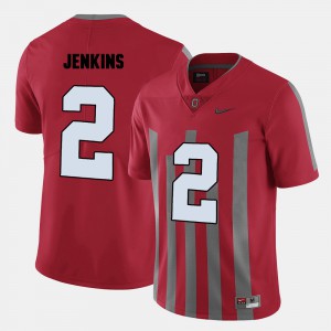 #2 Malcolm Jenkins Ohio State Buckeyes For Men College Football Jersey - Red
