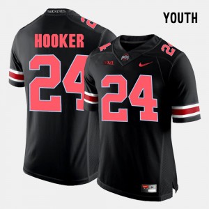 #24 Malik Hooker Ohio State Buckeyes College Football Youth Jersey - Black