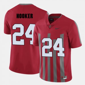 #24 Malik Hooker Ohio State Buckeyes College Football Men's Jersey - Red