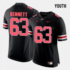 #63 Michael Bennett Ohio State Buckeyes Youth(Kids) College Football Jersey - Black