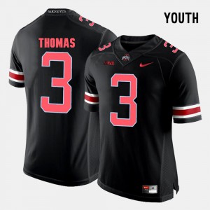 #3 Michael Thomas Ohio State Buckeyes For Kids College Football Jersey - Black