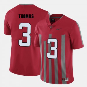 #3 Michael Thomas Ohio State Buckeyes College Football Mens Jersey - Red