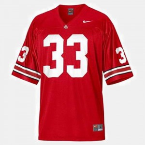 #33 Pete Johnson Ohio State Buckeyes Youth(Kids) College Football Jersey - Red