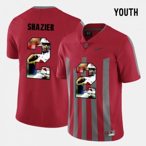 #2 Ryan Shazier Ohio State Buckeyes Pictorial Fashion Youth(Kids) Jersey - Red