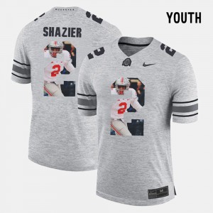 #2 Ryan Shazier Ohio State Buckeyes For Kids Pictorial Gridiron Fashion Pictorital Gridiron Fashion Jersey - Gray