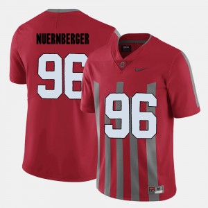 #96 Sean Nuernberger Ohio State Buckeyes College Football For Men Jersey - Red