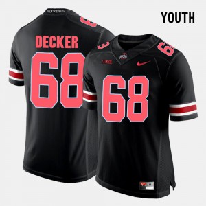 #68 Taylor Decker Ohio State Buckeyes College Football For Kids Jersey - Black