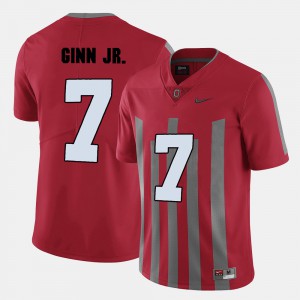 #7 Ted Ginn Jr. Ohio State Buckeyes College Football For Men Jersey - Red